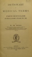 view Dictionary of medical terms / by H. de Meric.