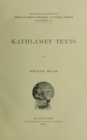 view Kathlamet texts / by Franz Boas.