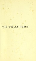 view The occult world / by A.P. Sinnett.