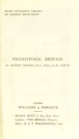 view Prehistoric Britain / by Robert Munro.