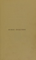 view Human evolution : an inductive study of man / by G. Rome Hall.