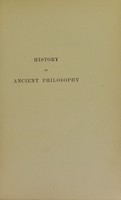 view History of ancient philosophy / by Dr. W. Windelband ; authorized translation by Herbert Ernest Cushman.