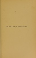 view The advance of photography : its history and modern applications / by A.E. Garrett.