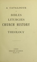 view A catalogue of Bibles, liturgies, church history, and theology.