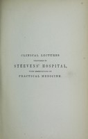 view Clinical lectures with observations on practical medicine / by Sir Henry Marsh ; edited by J. Stannus Hughes.