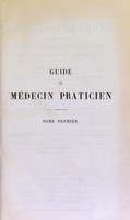view Guide du médecin praticien : résumé général de pathologie interne et de thérapeutique appliquées / par F. L. I. Valleix.