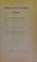 view Contribución al estudio de los mosquitos de Venezuela / por J. M. Romero Sierra.