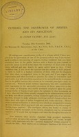 view Typhoid : a destroyer of armies, and its abolition / by Leigh Canney.