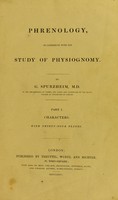 view Phrenology, in connexion with the study of physiognomy / by G. Spurzheim.