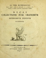 view Decas collectionis suae craniorum diversarum gentium illustrata.