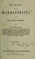 view Entwurf der Geburtshilfe : für seine Vorlesungen / von J.P. Weidmann.