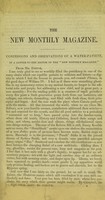 view Confessions and observations of a water-patient, in a letter to the Editor of the "New Monthly Magazine."