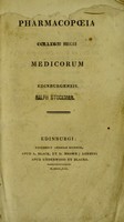 view Pharmacopoeia Collegii Regii Medicorum Edinburgensis.