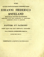 view Dissertatio inauguralis medica De musculosa uteri structura ... praeside Iusto Christiano Loder ... pro gradu doctoris medicinae rite obtinendo die VII. Febr. MDCCLXXXII / Publice defendet Christianus Augustus Havenschild.