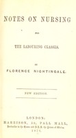 view Notes on nursing for the labouring classes / by Florence Nightingale.