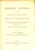 view Regional anatomy.