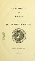 view A catalogue of the Library of the Hunterian Society.