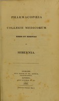 view Pharmacopœia collegi mediocorum Regis et Reginae in Hibernia.