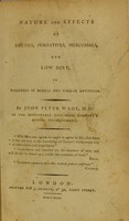 view Nature and effects of emetics, purgatives, mercurials, and low diet, in disorders of Bengal and similar latitudes / by John Peter Wade.