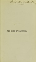 view The signs of drowning medico-legally considered.