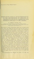 view Observations (clinical and bacteriological) on the circumstances of operative interference with mucous membranes, with reference specially to the urethra / by James H. Nicoll, M.B, Assistant Surgeon, Western Infirmary.