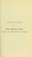 view Prospectus for session 1909-1910 / University of Glasgow, School of Medicine for Women, Queen Margaret College.