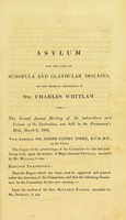 view Asylum for the cure of scrofula & glandular diseases, upon the medical principles of Mr. Charles Whitlaw : at No.13, Bayswater Terrace : established February 28th, 1822.