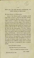 view [Letter from George Combe presenting various correspondence on the relation between phrenology and Christianity].