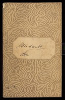 view Notebook marked 'attendants 1860', containing notes of staff commencing and leaving