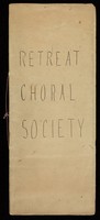 view Papers relating to the finances of the Retreat Choral Society