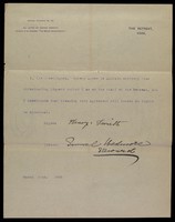 view Papers relating to Henry Smith, Attendant, later Outdoor Attendant 1870 - 1920
