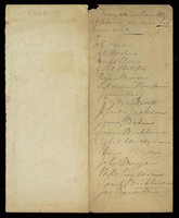 view Manuscript list of names to whom the appeal on war has been sent, December 1854