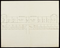 view Sketch of rooms in Gentlemen's Lodge Buildings, with measurements and uses [by Edward Taylor of York]