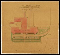 view Small sketch for laying out terrace outside Gentlemen's Lodge Buildings [by Edward Taylor of York]