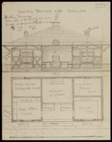 view Sketch design for a Cricket Pavilion, 20 May 1912