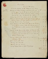 view Account and receipt, J. and W. Gray, for specified legal work on whether the Retreat and Lunatic Asylum are liable for taxes, including making enquires in London as to liability of St Luke's Hospital to taxes