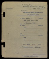 view Trained Nurses Department Invoice Book