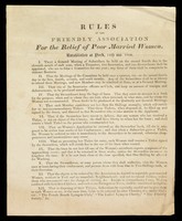 view Rules for the Friendly Association for the Relief of Poor Married Women, Established at York, 11th mo. 1809 (1809)