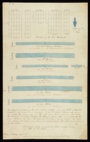 view Plan with specification and drawings of the Ironfounder's work on the iron windows in the South West Wing for Women, by Watson and Pritchett, York