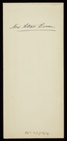 view Sketch for enlarged store room, elevation, plan, by Edward Taylor of York