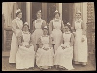 view Small groups of Retreat nurses, pictured in Retreat grounds