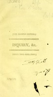 view Inquiry into the causes and remedies of the late and present scarcity and high price of provisions, in a letter to the Right Hon. Earl Spencer / by Sir Gilbert Blane.