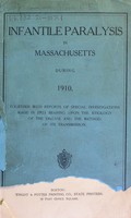 view Infantile paralysis in Massachusetts during 1910.