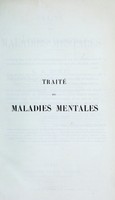 view Traité des maladies mentales / par B.A. Morel.