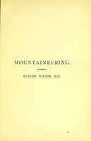 view Mountaineering / by Claude Wilson ; with illustrations by Ellis Carr.