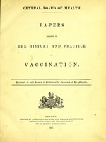 view Papers relating to the history and practice of vaccination.