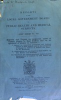 view Reports and papers on suspected cases of human plague in East Suffolk and on an epizootic of plague in rodents.