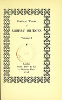 view The shorter poems of Robert Bridges.