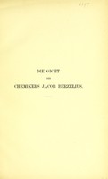 view Die Gicht des Chemikers Jacob Berzelius und anderer hervorragender Männer / von Wilhelm Ebstein.