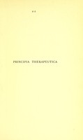 view Principia therapeutica.